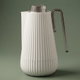 Glory Sumo Thermos, 1 liter, nickel handle, glass interior, push-button - light gray, glossy black product image 1