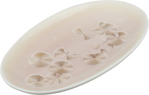 Al Saif Gallery Porcelain Plate, 22x12.5x2.5 cm, Oval - White Pink product image 2