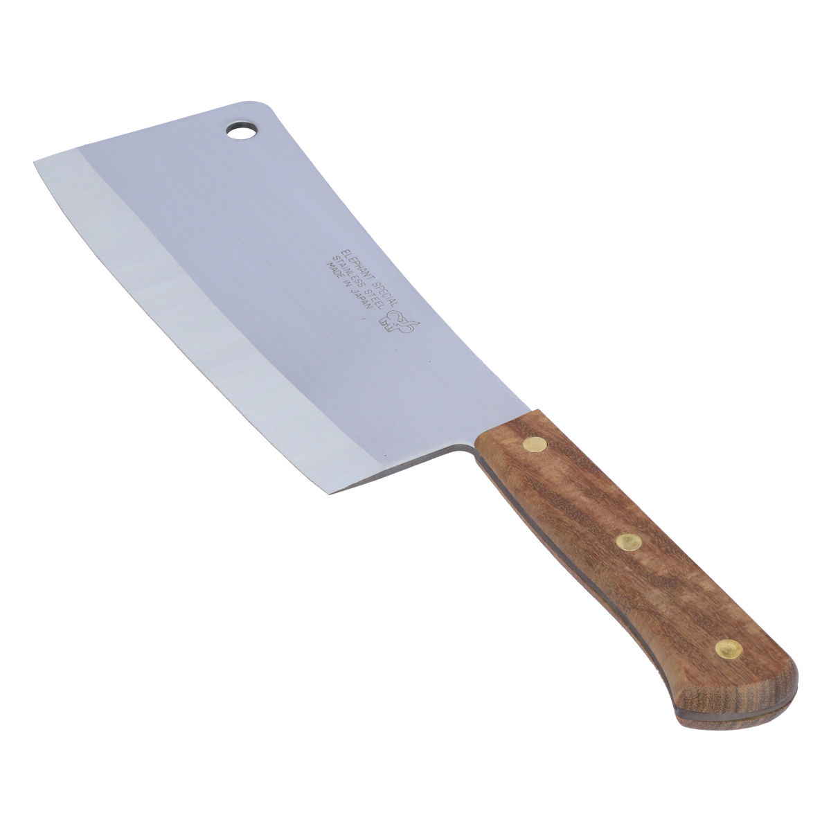 Steel Al Saif Gallery Cleaver, 9 inch, wooden handle, Japanese - brown product image