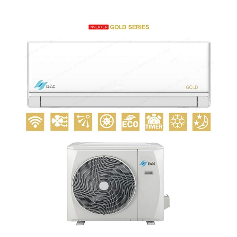 Mando Gold AU-24INV-12C Split Air Conditioner, 12000 BTU Cooling, Cooling Only, Wi-Fi Supported, Self-Cleaning, Inverter - White product image 3