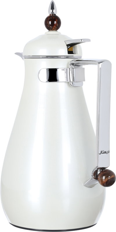Al Saif Gallery Crystal Thermos Set, 1/0.7 litre, tofaria, thermal glass inner container, stainless steel outer shell - pearl product image 11
