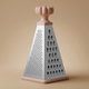 Al Saif Gallery Steel Grater, 11X11X23 Cm - Rose Silver product image 1