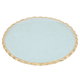 صحن زجاج السيف غاليري، 21×1.6 سم، حافة ذهبي - شفاف product image 1
