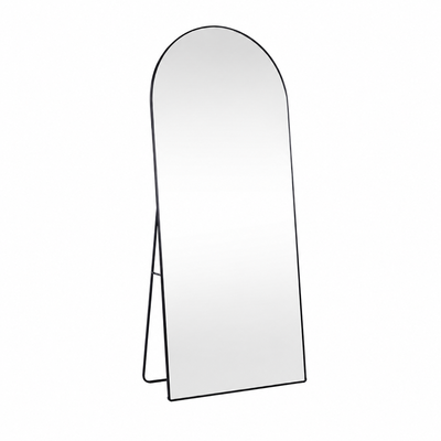 مراية ستاند زجاج، 180×70 سم، ستاند معدن - اسود product image 2