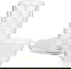 طقم تقديم شاي وقهوة زجاج واستيل السيف غاليري، 18 قطعة - شفاف فضي product image 1