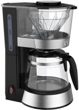 ماكينة قهوة بالتنقيط ويننج ستار، 1.2 لتر، 800 واط، ST-9712 - اسود فضي product image
