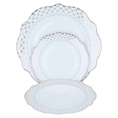 Al Saif Gallery Porcelain Dinner Set, 65 Pieces - White product image 6