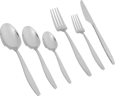 طقم ملاعق استيل السيف غاليري، 36 قطعة - فضي product image 1