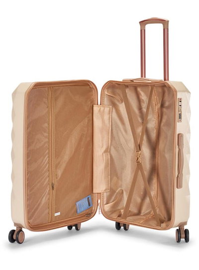 طقم شنط سفر ABS ليمرا، 6 مقاسات، 4 عجلات، WM-223 - بيج ذهبي product image 7