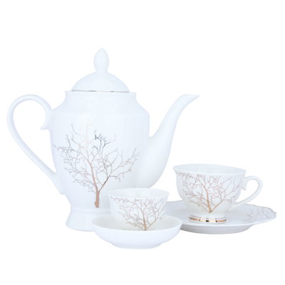طقم سفرة بورسلان السيف غاليري، 65 قطعة - أبيض product image 3