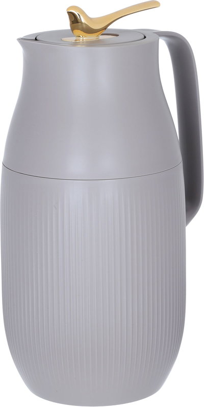 Al Saif Gallery Royal 6 thermos, 1.6 liters, glass inner container, plastic outer shell - brown product image 3