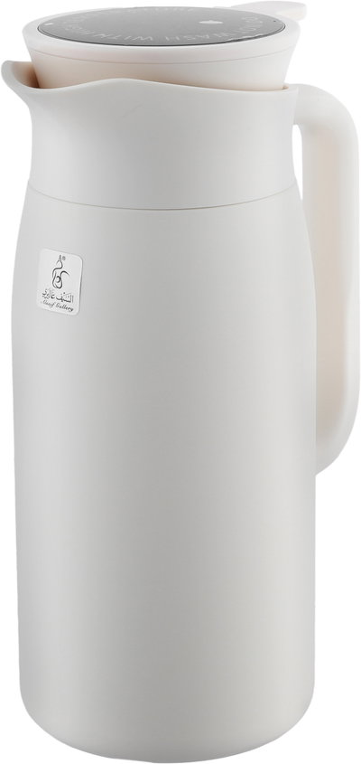 Rana Al Saif Gallery Thermos, 1.10 L, Steel Inner Container, Steel Outer Body, Touch Screen - Cream product image 4