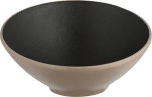 زبدية تقديم ميلامين السيف غاليري، 17x17x9 سم، دائري عميق - بيج رمادي product image