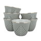 Al Saif Gallery Ceramic Arabic Coffee Cups Set, 12 Pieces - Golden Gray product image 2