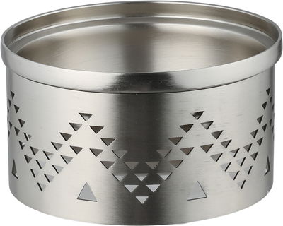 Al Saif Gallery Date tray with stainless steel lid, 15x15x16 cm, round, base - matte silver product image 2