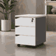 مكتب إداري مودرن خشب MDF، 75×180×80 سم - ابيض رمادي product image 2