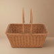 سلة رحلات خوص وهج الماسة، 34×26×15 سم - بني product image 1