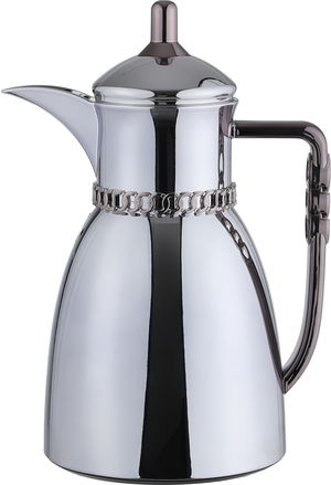 طقم ترامس بيان السيف غاليري، 0.7 / 1 لتر، 2 قطعة، حافظة داخلية زجاج حراري، يد نيكل أسود - فضي لامع product image 2