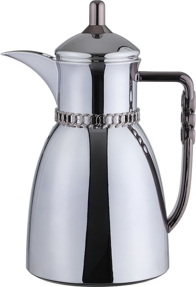 طقم ترامس بيان السيف غاليري، 0.7 / 1 لتر، 2 قطعة، حافظة داخلية زجاج حراري، يد نيكل أسود - فضي لامع product image 2