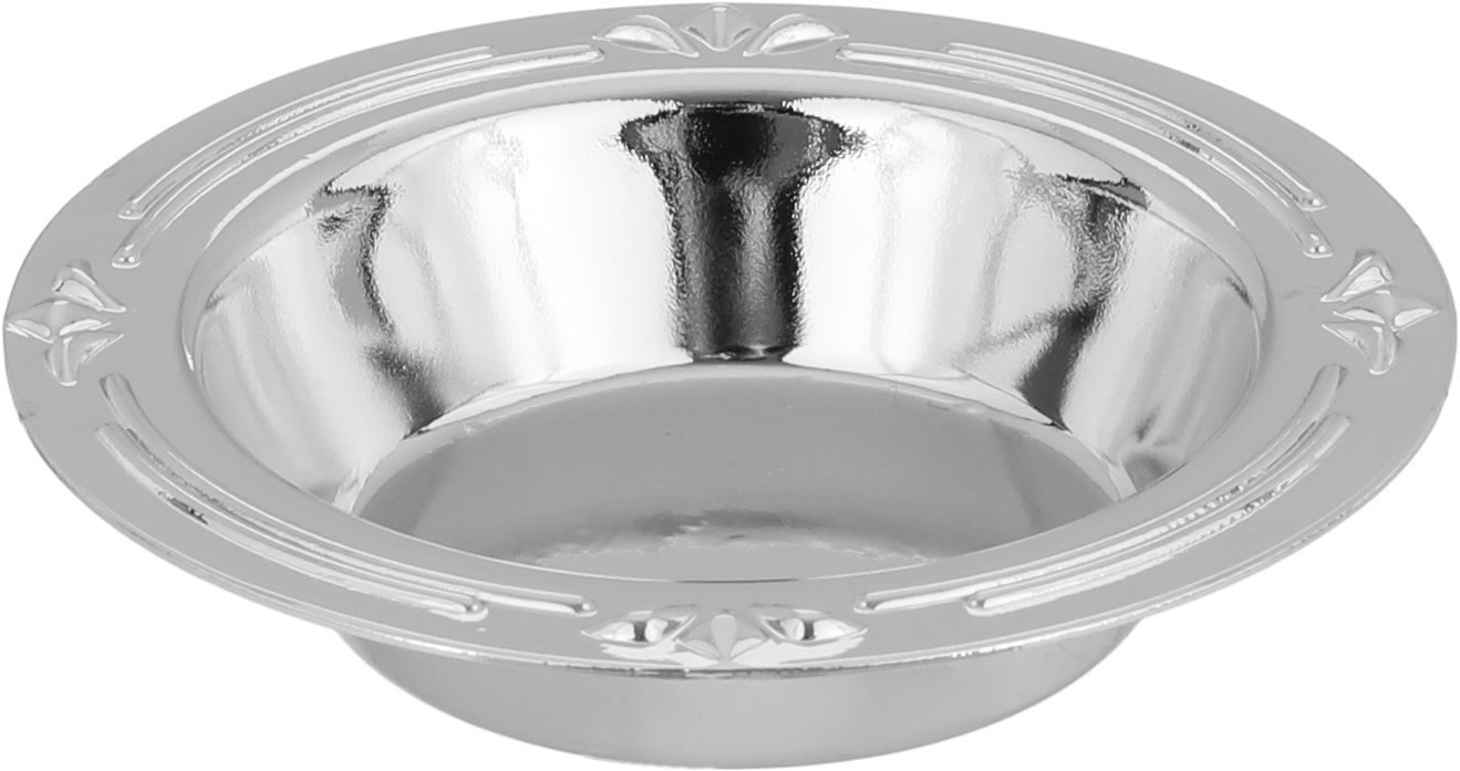طقم تقديم استيل، 3 قطع مع تمرية - فضي product image 3