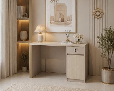 مكتب إداري مودرن خشب MDF، 140x60x75 سم - بيج product image 3