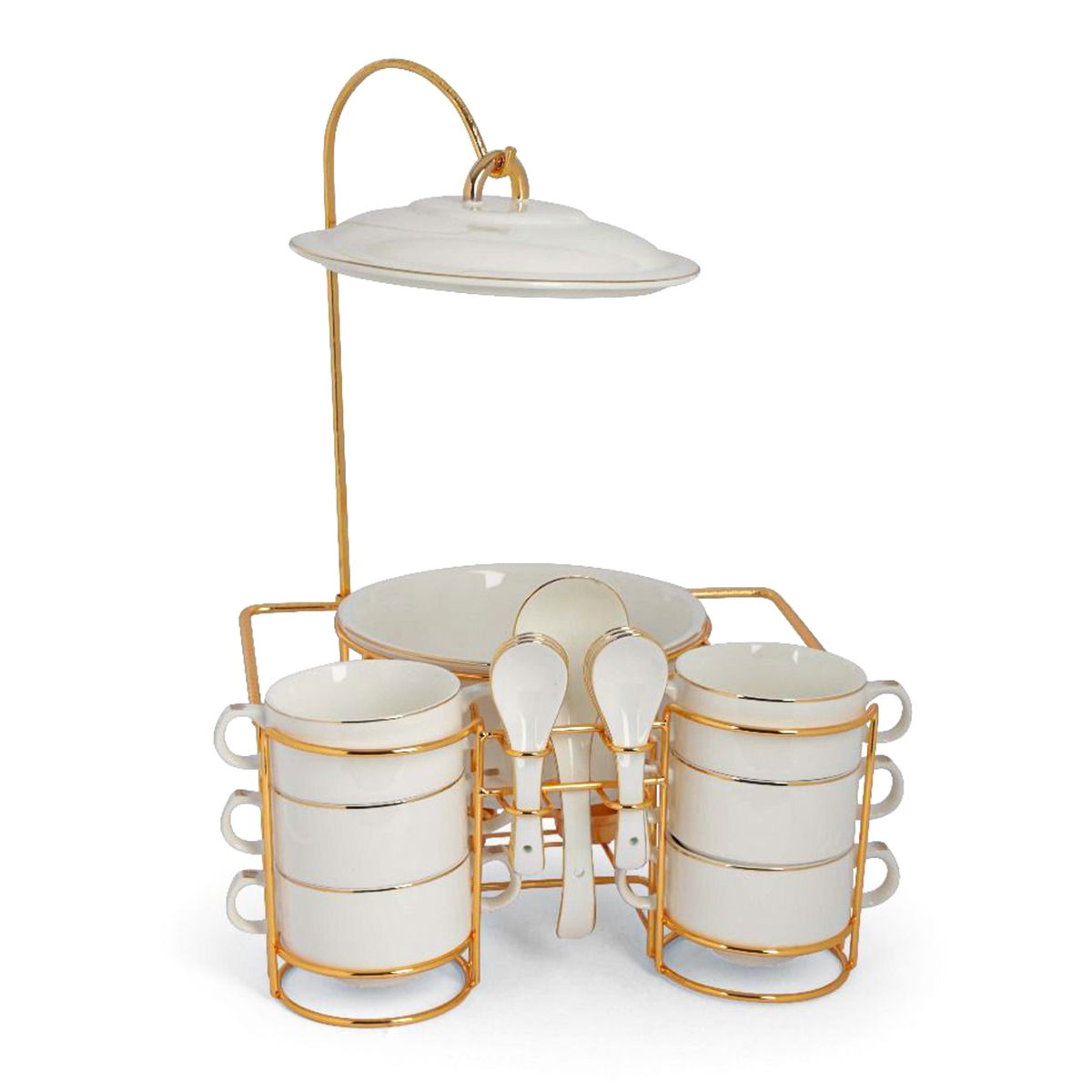 Al Saif Gallery Porcelain Soup Set, 15 Pieces - White product image