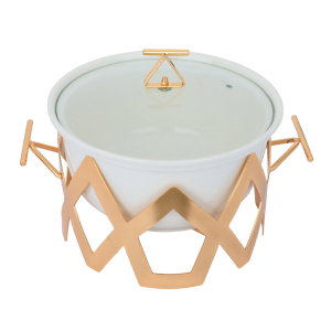 سخان طعام بورسلان السيف غاليري، 10 انش، بغطاء زجاج - أبيض product image