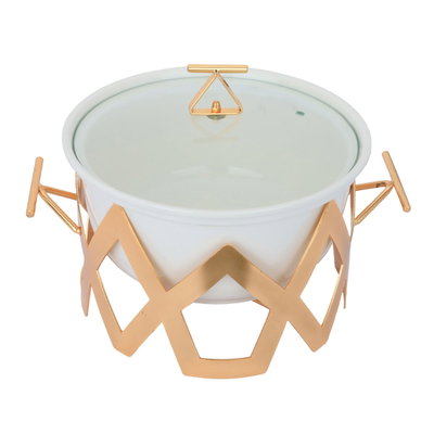 سخان طعام بورسلان السيف غاليري، 10 انش، بغطاء زجاج - أبيض product image 1