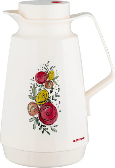 Rotpunkt 240 Plastic Thermos, 1 Liter, Glass Inner Container - Cream product image 2