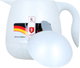 Al-Rhine thermos, 0.5 liters, compressor, thermal glass inner container, plastic outer shell - white product image 5