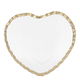 Al Saif Gallery glass dessert serving dish, heart - white product image 3