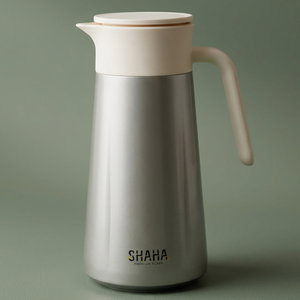 Shaha Thermos, Stainless Steel Inner Container, 1.5 Liters - Matte Silver Cream product image