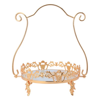Al Saif Gallery Steel Hala Holder, Round - Gold product image 2