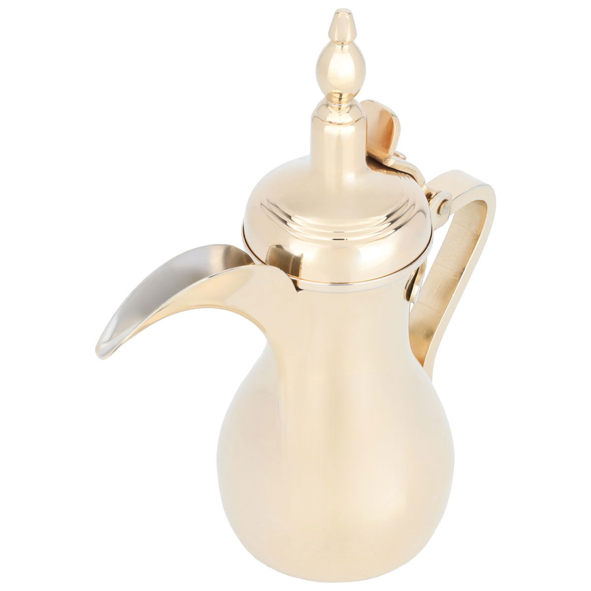 Al Saif Gallery Sulaiman Steel Dallah, 0.76 litre - Gold product image 2