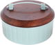 Al saif Gallery Round Stainless Steel Food Container, 28 x 10 cm - Green product image 1