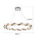 Modern circular Meshkati chandelier, Kelvin LED, 3000, circular 80 cm - silver gray crystal product image 4