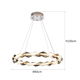 Meshkati Modern chandelier, LED, 3000 Kelvin, circular, 60 cm, steel crystal - silver gray crystal product image 4