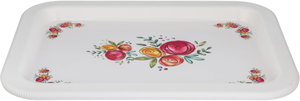 Saif Plus Melamine Serving Tray, 50x36x3 cm, Rectangular - White Colored product image 2