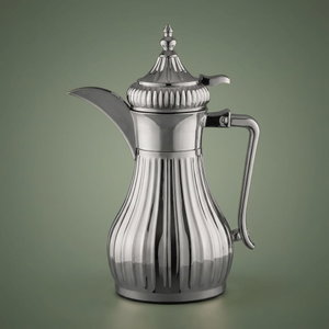 ترمس تميم 5 السيف غاليري، 0.35 لتر، حافظة داخلية زجاج، هيكل خارجي استيل - فضي product image