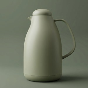 Al Saif Gallery Pro Penguin Thermos, 1.5 liters, glass inner container, plastic outer shell - green product image
