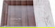 صينية تقديم بلاستيك السيف غاليري، 23×23×3 سم، مربع- أبيض بني product image 1