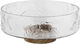 Al Saif Gallery Glass Serving Bowl, 26x26x11 cm, Wooden Base - Wooden Glass product image 2