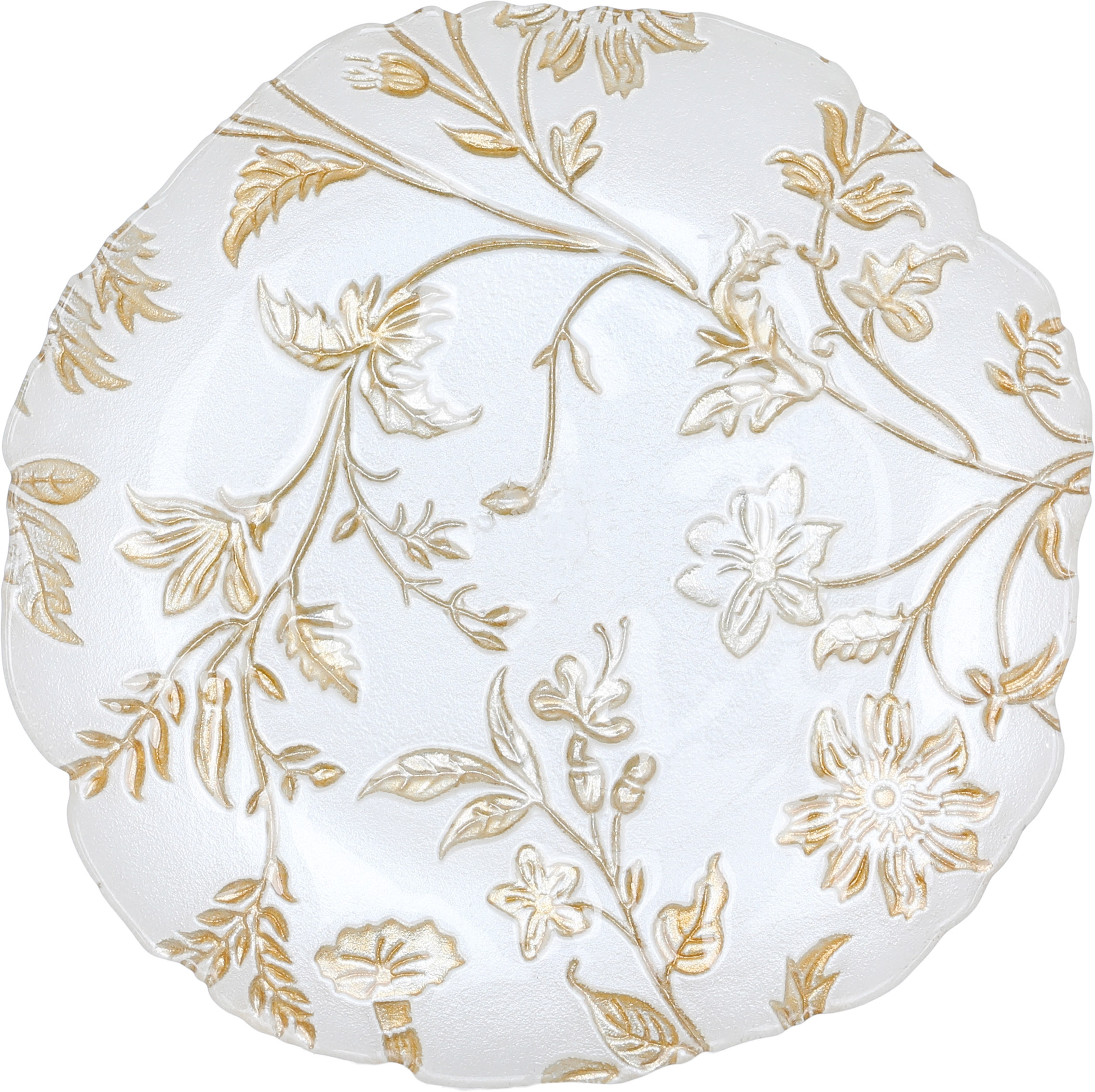 Al Saif Gallery Glass Serving Plate, 21 cm, Round - White product image