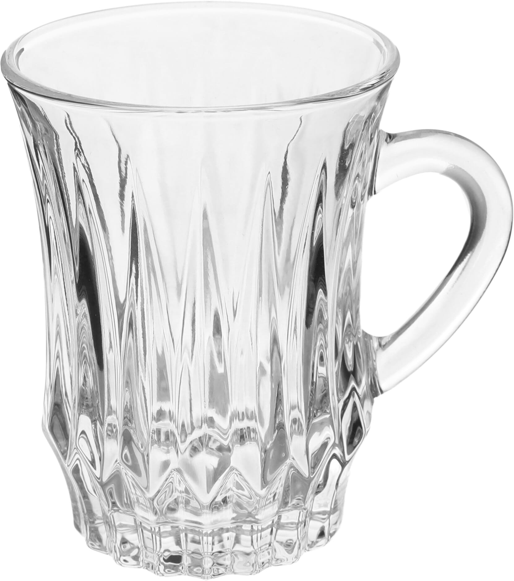 طقم كاسات شاي زجاج السيف غاليري، بيد، 6 قطع - شفاف product image 2