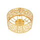 Al Saif Gallery steel heating base, 14 x 14 x 7 cm, round - gold product image 2