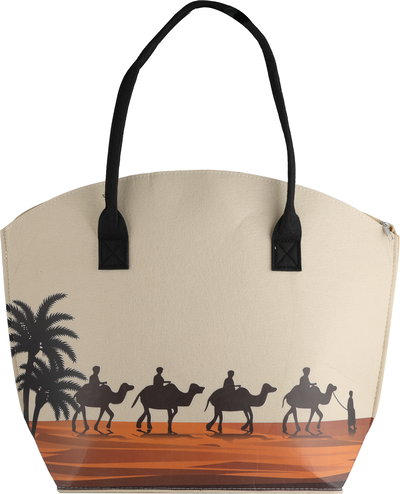 شنطة ترامس بوليستر السيف غاليري، 48x37 سم، رسمة جمل - متعدد الألوان product image 1