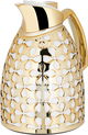 Al Saif Gallery Andalusia thermos set, 0.75/1 liter, glass inner container, plastic outer shell - white and gold product image 4