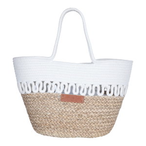 شنطة ترامس خوص السيف غاليري، 48×38 سم - ابيض بيج product image 2