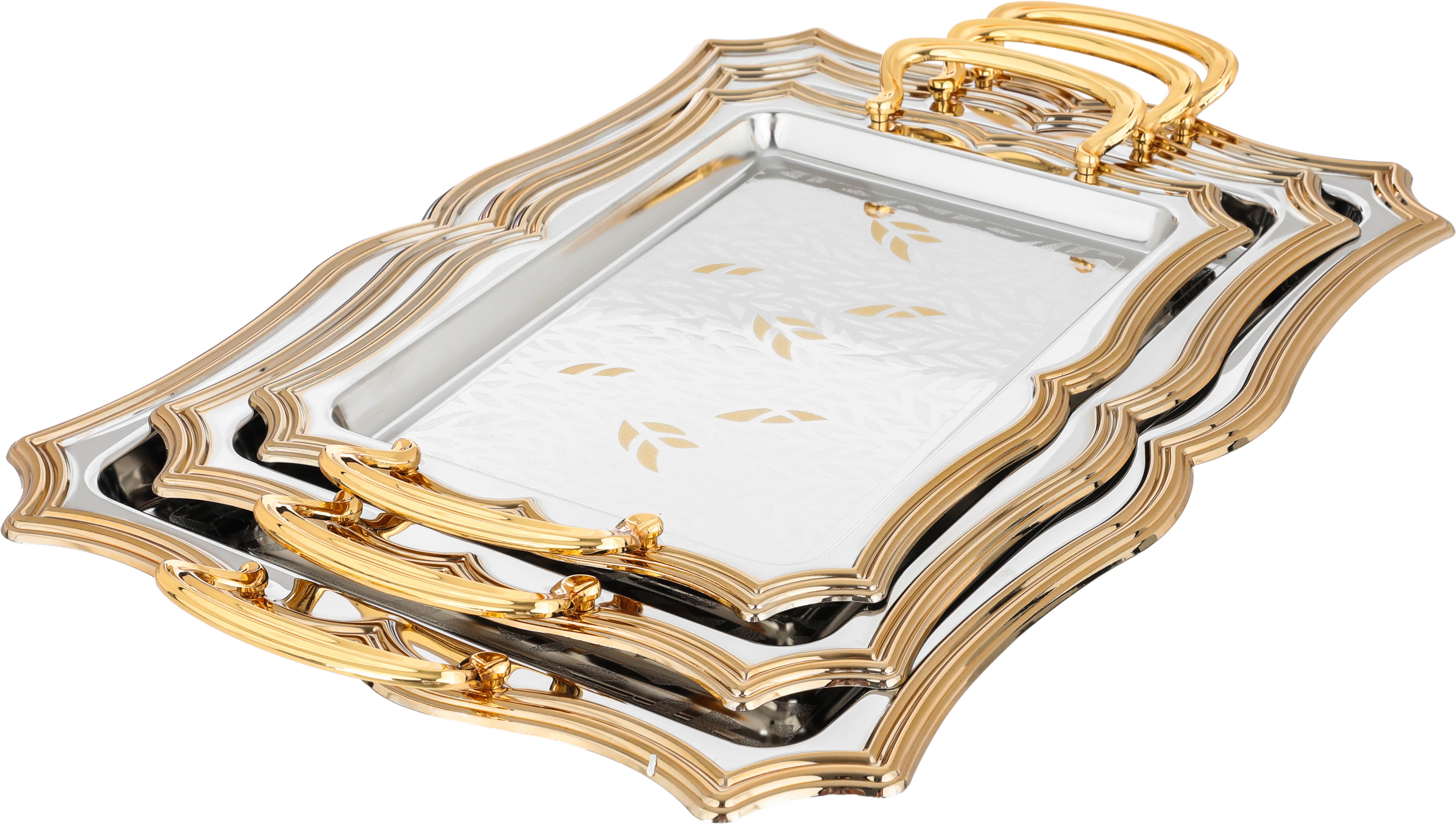 طقم طوفريات روابي استيل السيف بلص، 3 قطع، مستطيل - فضي product image