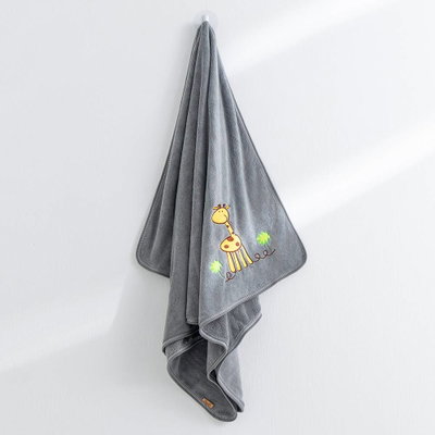 منشفة اطفال كورال فليس ريفي، 140×80 سم - رمادي product image 2